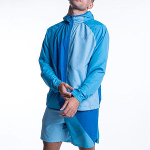 Custom Mens Nylon Windbreaker Shorts Set Lightweight <b>Zip</b> Jacket Two Piece Sportswear Travel Outfit Polyester Summer Casual - Product Image 1