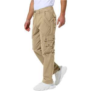 Pantalones Cargo para Hombre con 8 Bolsillos, Pantalones Cargo Resistentes de Algodón Ripstop para Senderismo, Camping, Pesca, Correr y Aventuras al Aire Libre - Product Image 1