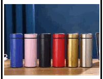 Bottiglia d'Acqua Isolata con Display della Temperatura 500ML - Bottiglia in Acciaio Inox con Isolamento Sottovuoto e LED - Product Image 1