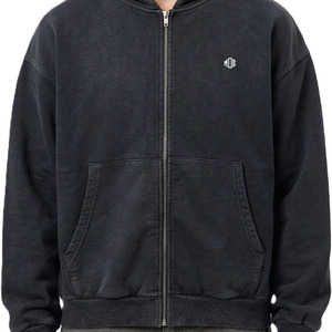 Sudaderas con capucha de algodón lavado para hombre, sudadera con capucha con cremallera, estilo urbano, personalizables, fabricación a granel - Product Image 2