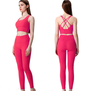 Heavy Fashion Printed Fitness Workout Yoga Set Sports Bra And Legging Set - Product Image 5