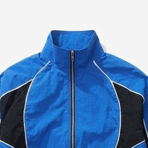 High Demanding Custom Printed Logo Blue Black Men's Nylon <b>Wind</b> <b>Breaker</b> Trousers Sets Vintage Outwear Men Sets Streetwear Jackets - Product Image 6