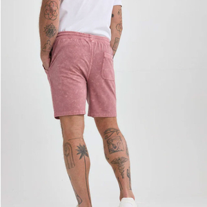 Shorts d'été pour hommes, vêtements de sport, shorts de jogging vintage délavés à l'acide, séchage rapide - Product Image 6
