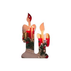 Proveedor al por Mayor de Adornos Navideños Antiguos de MDF y Acrílico con Acabado Brillante y Mate, Hechos a Mano, para Sublimación - Product Image 1