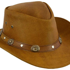 Sombrero de Vaquero de Cuero de Alta Calidad para Adultos, Diseño de Logotipo Personalizado, Sombrero de Vaquero para Montar a Caballo y Equitación, Sombreros de Cuero para Hombre - Product Image 4