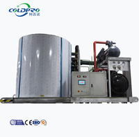COLDPRO Directement de l'usine  Machine à glace en flocons de 15 tonnes, machine industrielle de fabrication de glace, machine à glace en flocons pour les produits de la mer