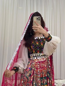 Robe afghane brodée pour femmes, robe afghane vintage faite à la main, robe bohème ethnique, robe maxi de festival, robes décontractées pour femmes - Product Image 1