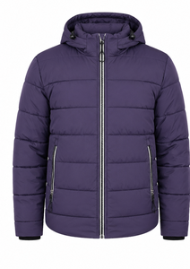 Chaqueta Acolchada de Cuello Alto para Hombre, Cierre de Cremallera, Estilo Casual, Calidad Premium - Product Image 3