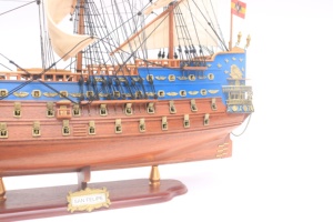 Maqueta de Barco de Madera Hecha a Mano, San Felipe, Ciudad de Ho Chi Minh, Gia Nhien, Antiguo, Decorativo, Coleccionable, Detalles de la Mejor Calidad - Product Image 4