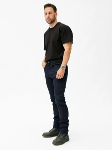 Jeans droits pour hommes Bykerwear, tissu denim léger et respirant, respectueux de l'environnement, pour l'été - Product Image 5
