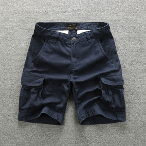 Shorts cargo camouflage vert pour homme, coupe droite, style décontracté, avec grandes poches, design populaire, prix de gros - Product Image 5
