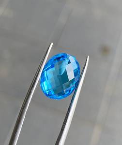 Par de Topacios Azules Suizos Naturales, Corte Doble de Forma Elegante, Piedras Sueltas de Calidad Extra - Product Image 2