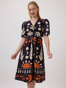 Vestido Midi Formal Holgado de Gasa Estilo Americano para Verano, Elegante y Chic, Vestido de Fiesta para Mujer - Product Image 3