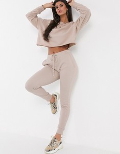 Ensemble de sweat-shirt à capuche beige pour femme, manches longues, tricoté, style décontracté, couleur unie, respirant, coton, fibre de bambou - Product Image 1
