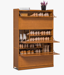 Étagère de présentation industrielle en bois style shabby chic pour chaussures, livres, meubles de rangement pour cuisine, hôtel, salle de bain, école, atelier - Product Image 5