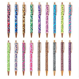 Bolígrafo Metálico JR1248 con Diseño de Leopardo, Bañado en Oro Rosa, Punta Fina de 0.7mm, Colores Variados, Regalo para Estudiantes, Uso en Oficina - Product Image 3