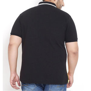 Chemises polo pour hommes, élégantes, couleur unie, style décontracté chic, tissu extensible, léger et respirant - Product Image 2