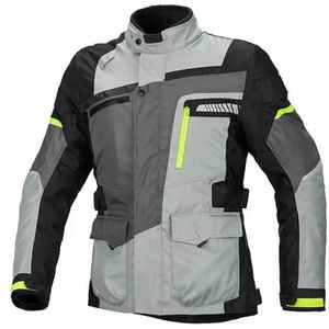 Blousons de moto en cuir robustes, longs, imperméables, noirs, pour motocross, avec logo frontal, coupe-vent et respirants 2025 - Product Image 3