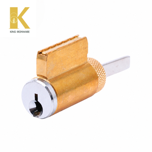 Serrure de porte cylindrique chromée polie, laiton sur mesure, 5 goupilles, clé SX, logo personnalisé disponible - Product Image 3