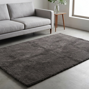 Charcoal <b>Grey</b> Wool Hand-Tufted Non-Slip <b>Rug</b> Soft Textured Modern Minimalist Living Room <b>Bedroom</b> Home Decor - Product Image 4