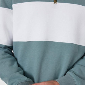 Sweat-shirt à col quart zippé pour homme, tissu confortable, col rond uni, coupe régulière, décontracté, hiver, French Terry, 100% polyester Econex - Product Image 6