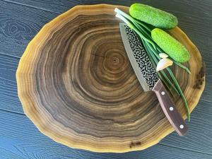 Tabla de Cortar de Madera de Acacia Hecha a Mano, Duradera y Apta para Lavavajillas, para Preparación de Alimentos en el Hogar y Restaurantes - Product Image 1