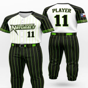 Camiseta de Béisbol East Texas Naturals para Niños, Manga Corta, Rayas Sublimadas, 100% Poliéster, Transpirable, Corte Regular, para Adolescentes - Product Image 4