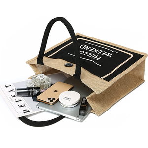 Durable Jute Canvas Laptop Bag with Padded Compartment and <b>Adjustable</b> Strap - Product Image 3