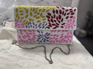 Bolsos de mano estilo bohemio con cuentas para mujer, diseño indio, hechos a mano, para fiestas, compras, eventos nocturnos, venta al por mayor, ligeros - Product Image 6