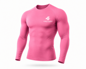<b>Men's</b> Long Sleeve <b>Compression</b> <b>Shirt</b> Quick Dry Athletic Base Layer | Gym Workout Running Training Fitness Stretch Sports Top Pink - Product Image 1
