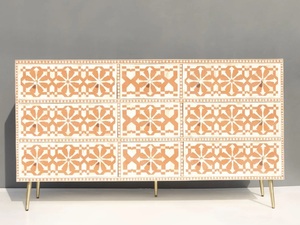 ILAHI's Bone Inlay <b>Drawer</b> Modern Design Agate Detailing <b>Storage</b> Portable Home Furniture - Product Image 2