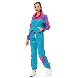 New Best Quality <b>Women</b> Sportswear <b>Set</b> 2 Piece Outfits Casual Sweatsuits Retro Vintage <b>Women</b> Tracksuit Windbreaker Suit 2026 - Product Image 4
