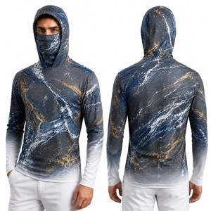 Vêtements de pêche personnalisés pour hommes, sweat-shirt de pêche à manches longues, tissu respirant, résistant aux UV, chemise de sport de pêche - Product Image 4