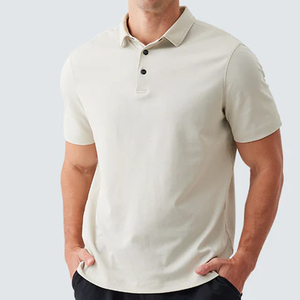 Polo de golf imprimé de haute qualité pour hommes, ultra respirant avec boutons pression - Product Image 3