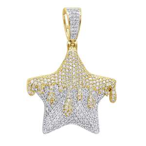 Iced Hiphop Silver Charm Moissanite Pendant Bling <b>Chain</b> for Men Luxury <b>Rapper</b> Style Wholesale - Product Image 3
