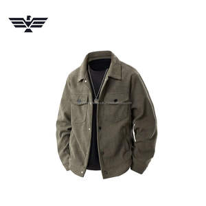 Último Modelo de Gabardina Casual de Pana para Hombre, con Botones, Diseño Sólido, Transpirable, Personalizada, Tejida, de Alta Calidad - Product Image 1