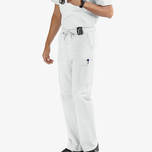 Pantalones Médicos Blancos Unisex con Bolsillos Tipo Cargo, Pantalones Médicos de Primera Calidad para Hombre, Estilo Jogger - Product Image 6