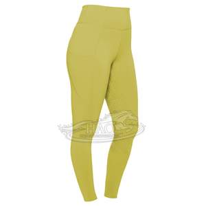 Vêtements d'équitation quotidiens pour femmes : Leggings d'équitation taille haute avec assise intégrale en silicone, collants et culottes d'équitation - Product Image 1