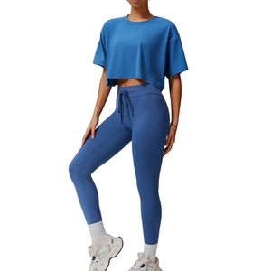 เสื้อยืดครอปไซส์ใหญ่พิเศษสำหรับผู้หญิง ทรงหลวม คอกลม แขนสั้น พิมพ์ลาย ลุคสบายๆ สไตล์วินเทจ - Product Image 5