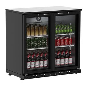 7.4 Cu.Ft Display commerciale frigorifero 35.4 \ "W Anti-appannamento luce LED frigo da banco altezza refrigeratore per bevande 2 vino basso-E - Product Image 5