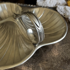 Tazón de Servir de Aluminio de 3 Secciones con Cuchara, Plato Decorativo para Servir Bocadillos, Nueces, Dulces, Frutos Secos, Centro de Mesa - Product Image 3