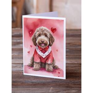 Labradoodle การ์ดอวยพร A7วาเลนไทน์ของฉันบรรจุการ์ดเปล่า8ใบพร้อม5x7ขนาดซองจดหมาย - Product Image 2
