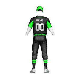 Conjunto de Uniformes de Béisbol/Sóftbol, Jersey de Cuello Redondo, Pantalones Ajustados, Poliéster Transpirable, Uniforme Deportivo Unisex para Entrenamiento de Equipos - Product Image 4