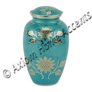 Elegante urna funeraria de latón con artesanía detallada y superficie brillante para un monumento duradero de Axiom Home Accents - Product Image 5