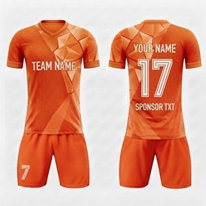 เสื้อฟุตบอลลดราคาพิเศษ ระบายอากาศได้ดี ชุดฟุตบอลสั่งทำพิเศษ ผลิตจากโพลีเอสเตอร์ 100% ชุดยูนิฟอร์มฟุตบอล - Product Image 6