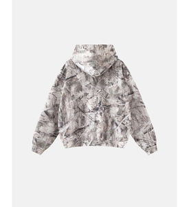 เสื้อฮู้ดดี้ผ้าฝ้ายเฟรนช์เทอร์รี่พิมพ์ลายทั้งตัวแบบกำหนดเอง 100% ผ้าฝ้ายลายพรางฟรอสต์  ถักโครเชต์  ทรงโอเวอร์ไซส์  สไตล์วินเทจ ลายพราง - Product Image 2