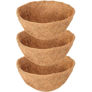 Pot de fleurs en fibre de coco biodégradable et écologique pour semis, pépinières et plantation en jardin - Product Image 1
