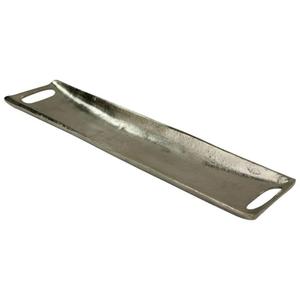 Plateau en argent de style américain avec poignées, plateau de service pour noix et biscuits, finition argentée, plateaux décoratifs de qualité alimentaire, idéal pour les fêtes - Product Image 1