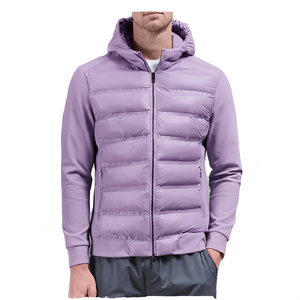 Veste d'hiver matelassée hybride pour homme, best-seller, légère, isolante, vêtement d'extérieur chaud, coupe-vent, veste décontractée - Product Image 2