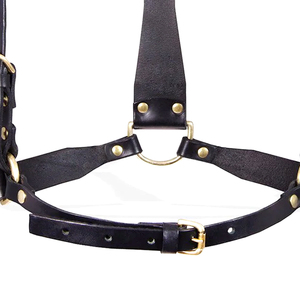 Arnés de Hombro Ajustable de Cuero para Hombre, Cinturón de Pecho Negro con Hebillas de Latón, Accesorio de Moda Gótico Punk Urbano - Product Image 5